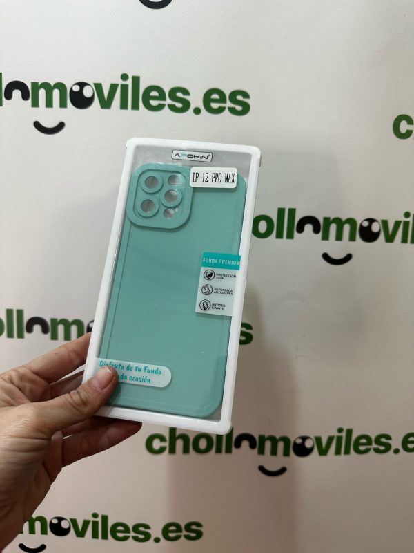 Funda iPhone 12 Pro Max Azul Protecion camara