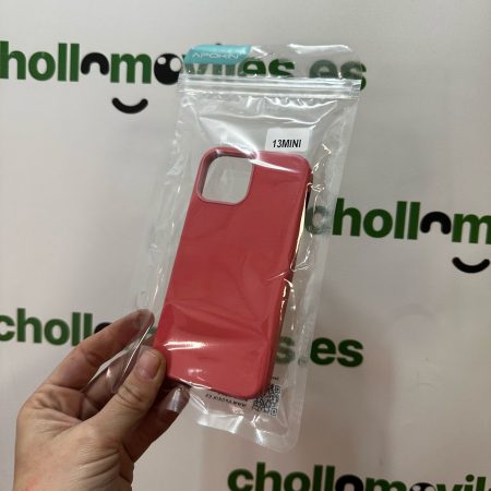 Funda iPhone 13 Mini Coral Bordes camara aluminio
