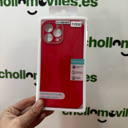 Funda iPhone 13 Pro Max Rojo con protector camaras