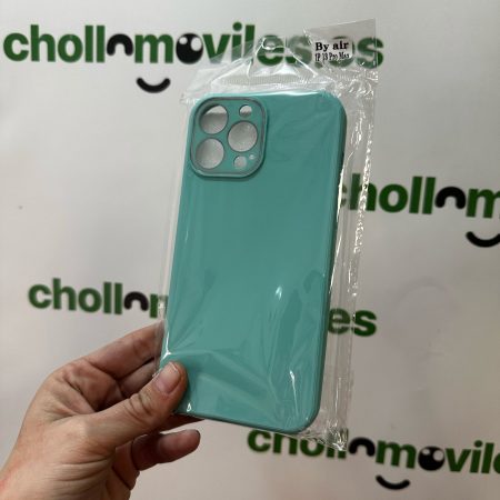 Funda iPhone 13 Pro Max Turquesa con refuerzo camaras