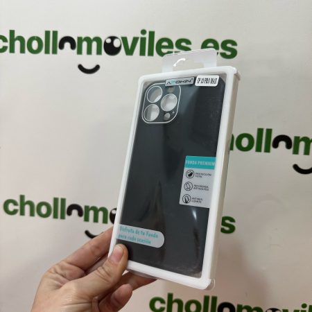 Funda iPhone 13 Pro Max Negro con protector camaras