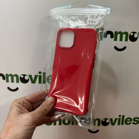 Funda iPhone 14 Rojo Bordes Camara Aluminio