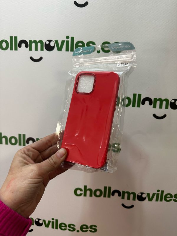 Funda iPhone 12/12 Pro Rojo Bodes Camara Aluminio