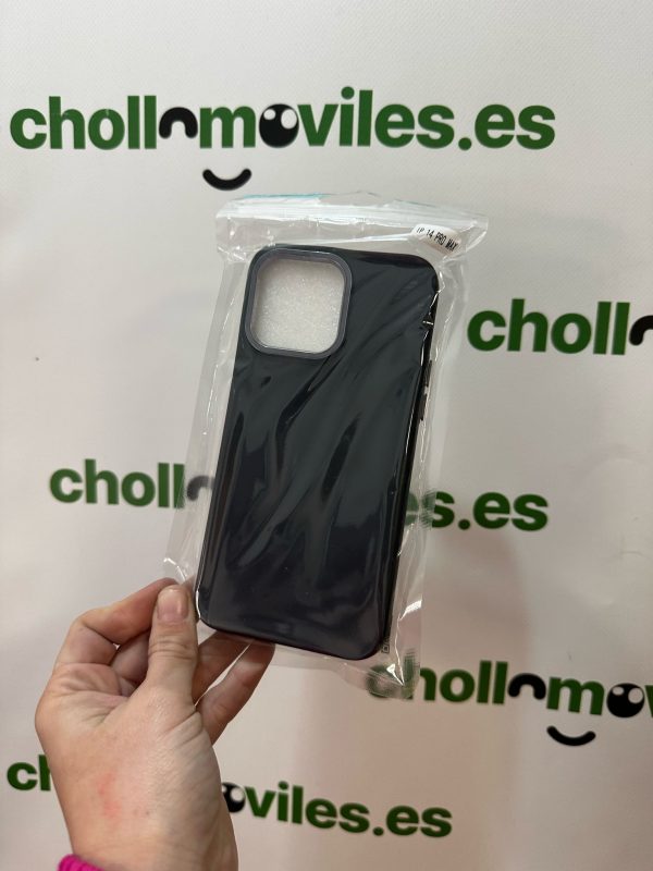 Funda iPhone 14 Pro Max Negro Bordes Camara Aluminio