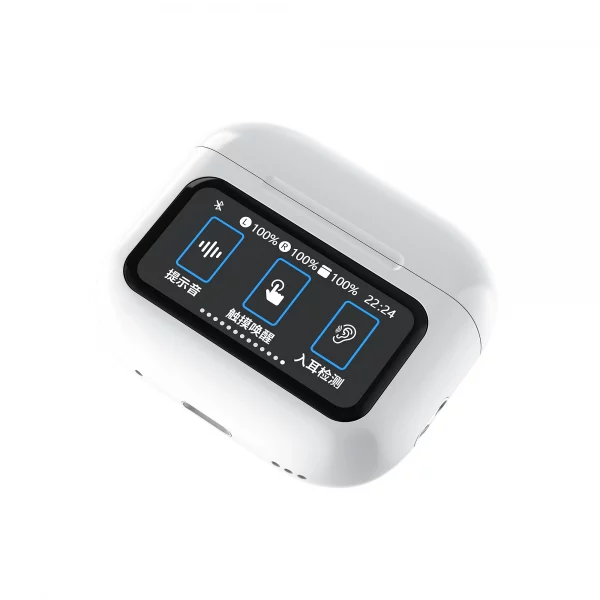 Auriculares Bluetooth con caja recargable pantalla tactil - Imagen 3