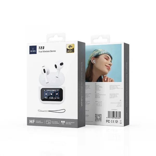 Auriculares Bluetooth con caja recargable pantalla tactil - Imagen 2